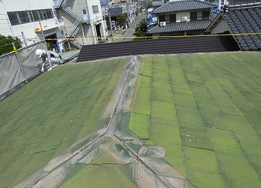 加古川市のカバー工法で修理するスレート